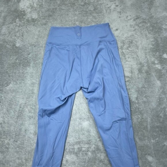 Danskin High-Waisted Blue Yoga Leggings Large Nylon/Spandex a1591 - Picture 4 of 5